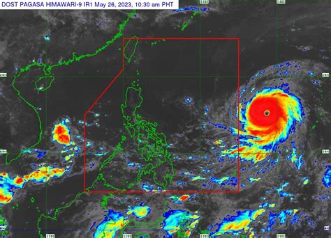 Mawar further intensified, may reach peak intensity .